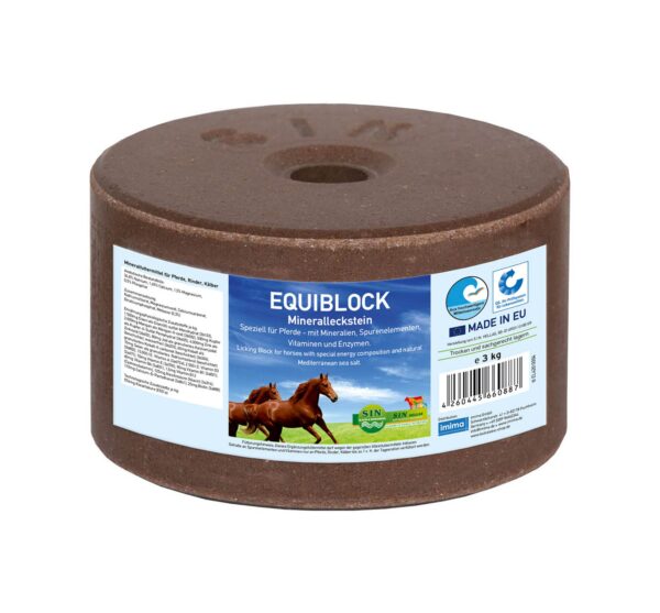 Een equiblock liksteen voor paarden.