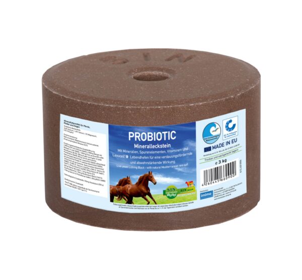 Een probiotic liksteen voor paarden.