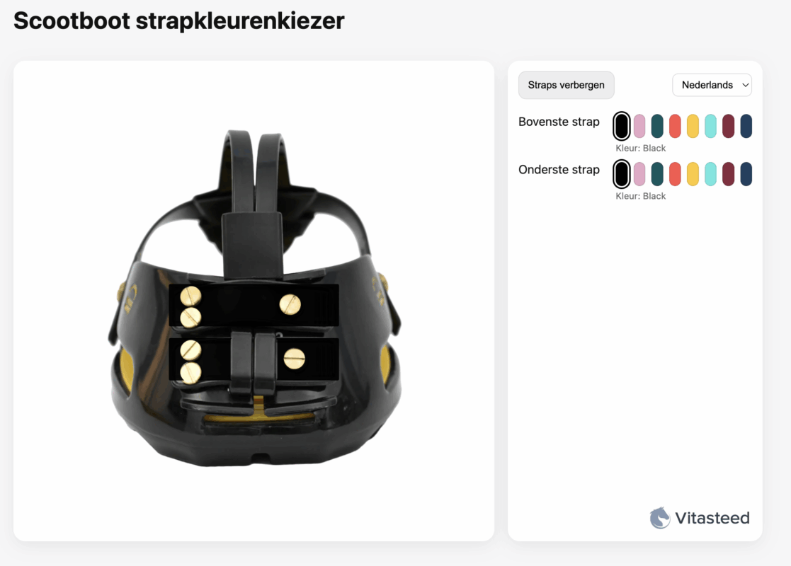 Scootboot strap kleurenkiezer